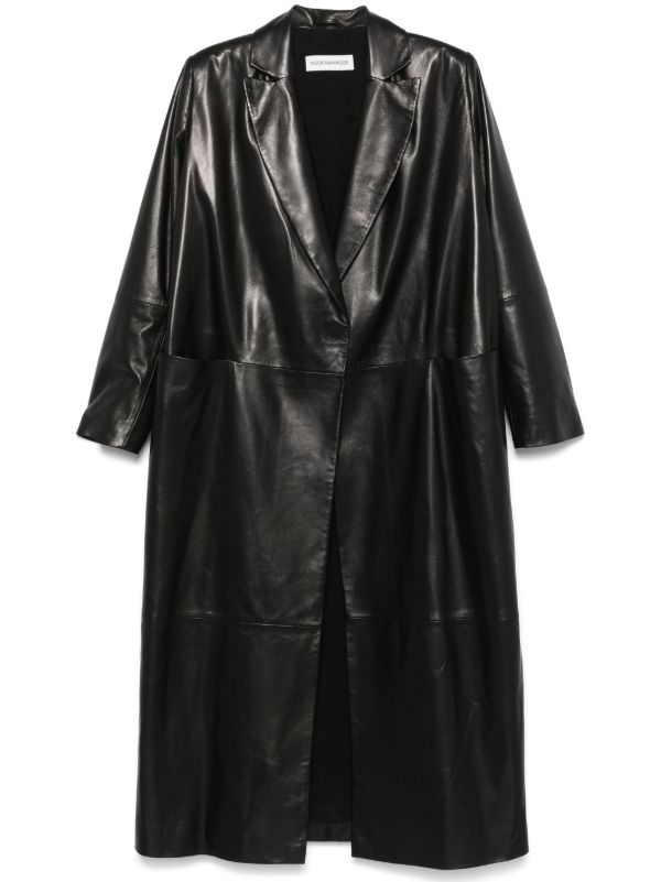 Nour Hammour Leather Coat | Browns Leather Coats