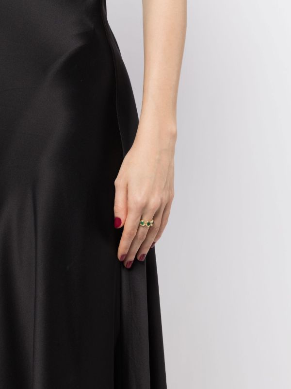 Octavia Elizabeth 18K Yellow Gold Jumbo Nesting Gem Emerald Ring | Browns Fine Rings