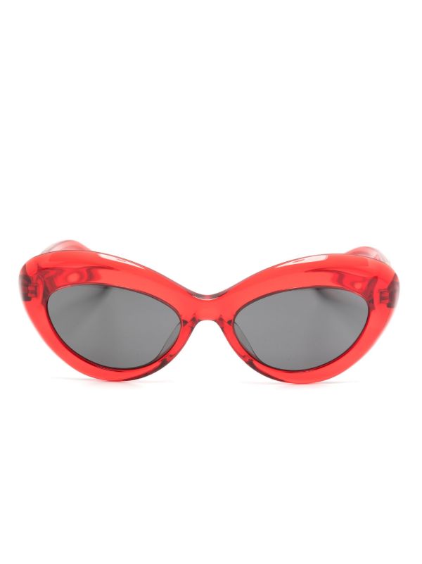 Oliver Peoples X Khaite Red 1968C Cat-Eye Sunglasses | Browns Sunglasses