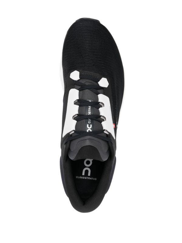 On Running Black Cloudstratus 3 Running Sneakers | Browns Low-Tops