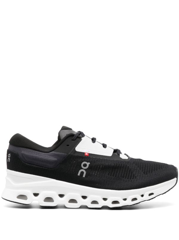 On Running Black Cloudstratus 3 Running Sneakers | Browns Low-Tops