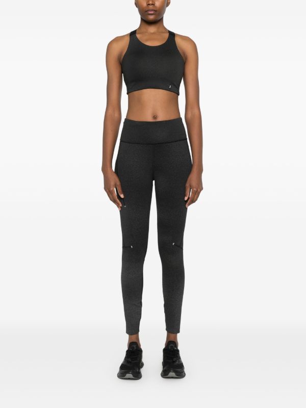 On Running Black Logo-Print Leggings | Browns Performance Leggings