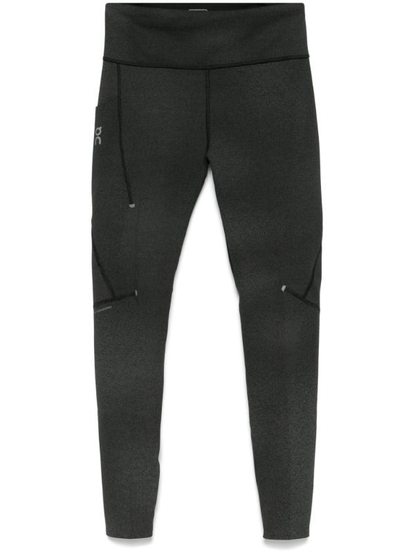 On Running Black Logo-Print Leggings | Browns Performance Leggings