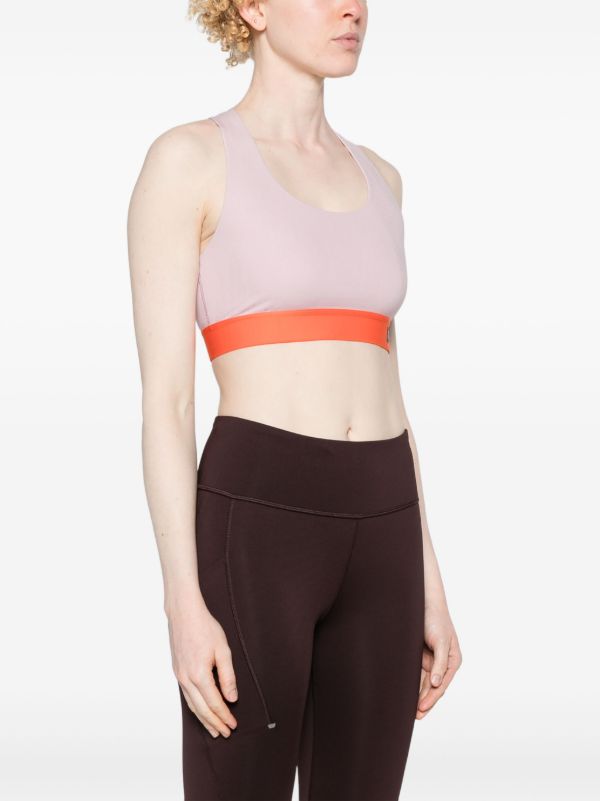 On Running Pink Pace Colour-Block Sports Bra | Browns Sports Bras