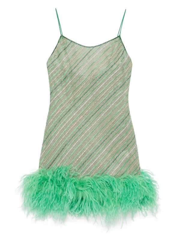Oséree Feather-trim Mini Dress | Browns Cocktail & Party Dresses