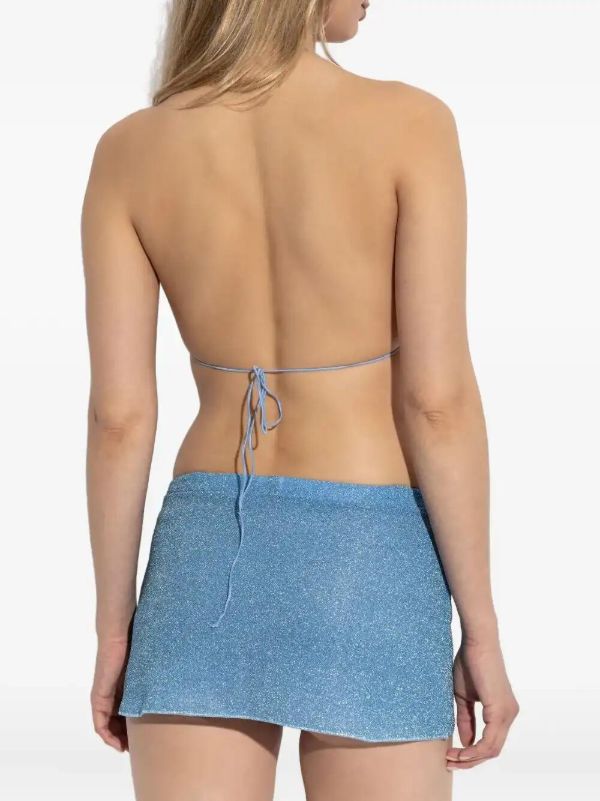 Oséree Glitter-detailing Mini Skirt | Browns Fitted Skirts