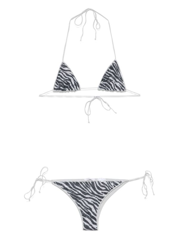 Oséree Grey Lumière Bikini Top | Browns Bikinis