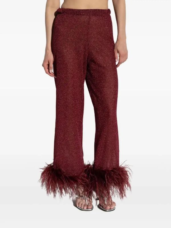 Oséree Plumage Trousers | Browns Straight-Leg Pants