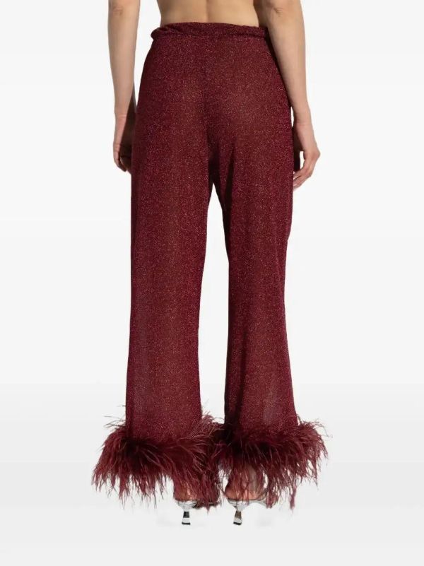 Oséree Plumage Trousers | Browns Straight-Leg Pants