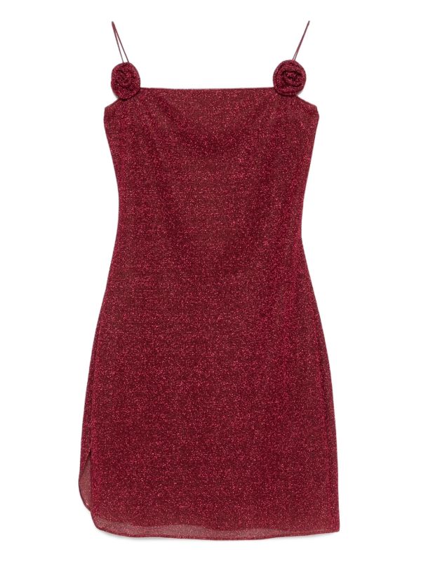 Oséree rose-appliqué mini dress | Browns Cocktail & Party Dresses