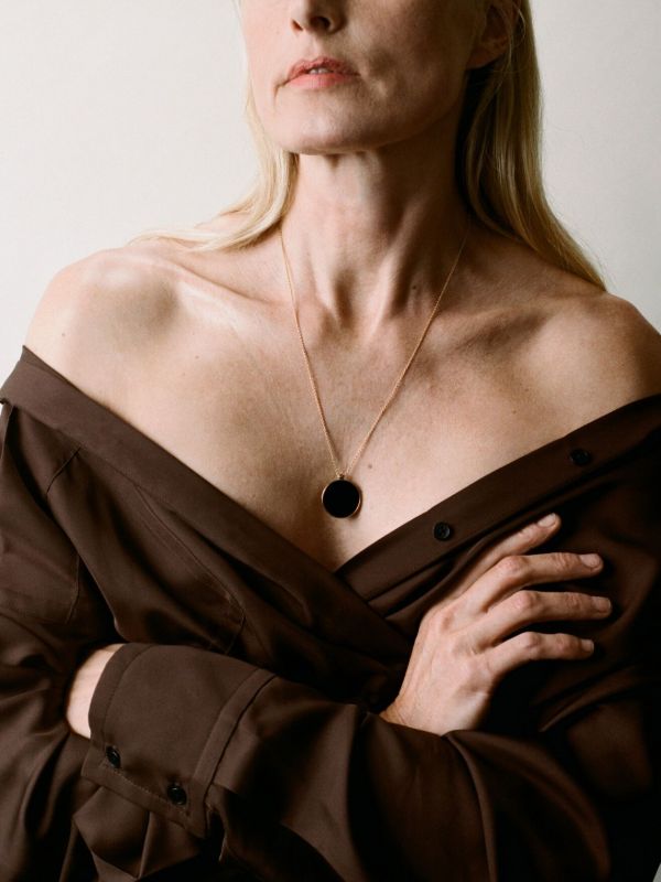 Otiumberg 14K Gold Vermeil Onyx Necklace | Browns Necklaces