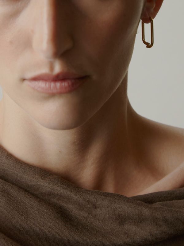 Otiumberg 14K Gold Vermeil Paperclip Earrings | Browns Earrings