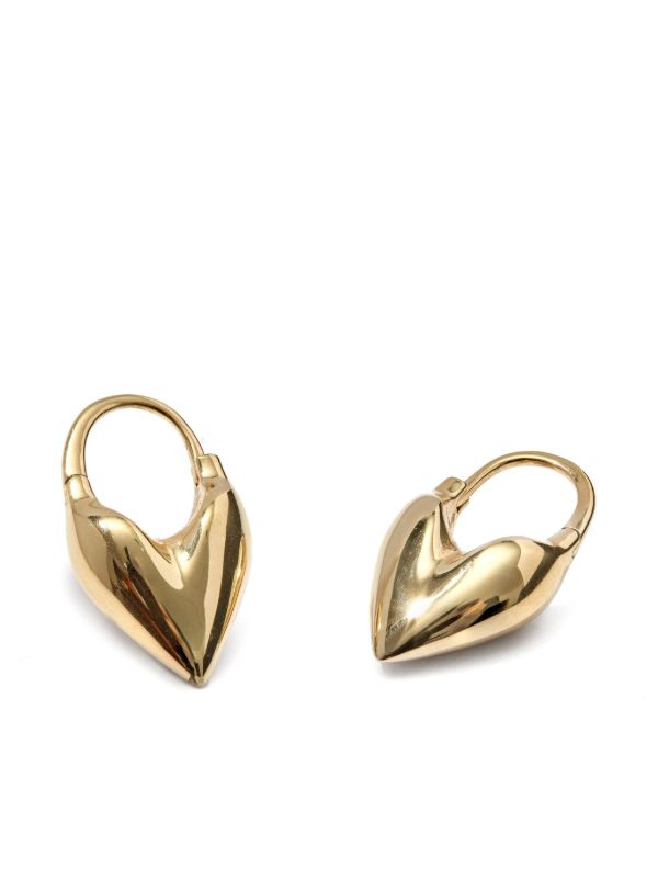 Otiumberg 14K Gold Vermeil Roscida Heart Earrings | Browns Earrings