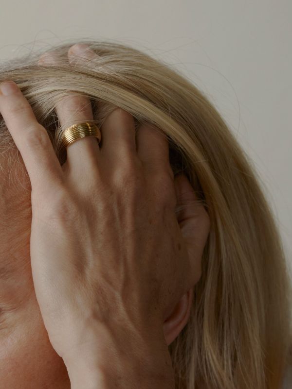 Otiumberg 14K Yellow Gold Vermeil Textured Ring | Browns Rings