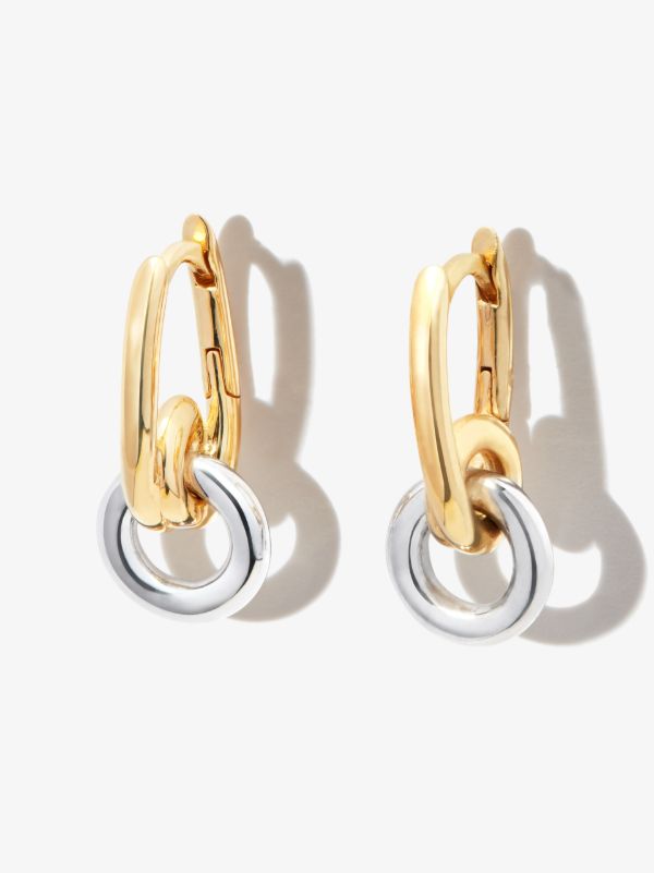Otiumberg gold vermeil Loop Drop hoop earrings | Browns Earrings