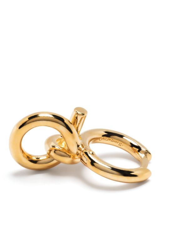 Otiumberg Gold Vermeil Tied Hoop Earrings | Browns Fine Earrings