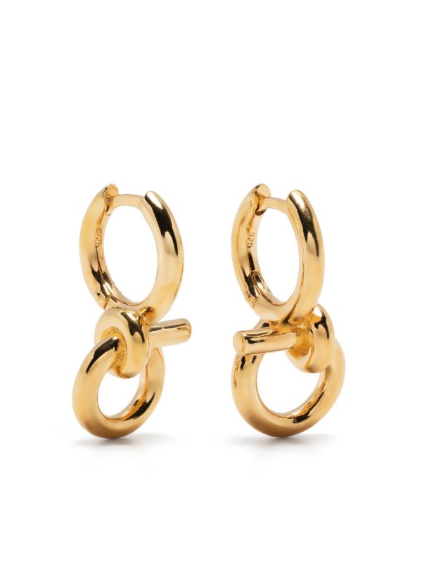 Otiumberg gold vermeil Tied hoop earrings | Browns Fine Earrings