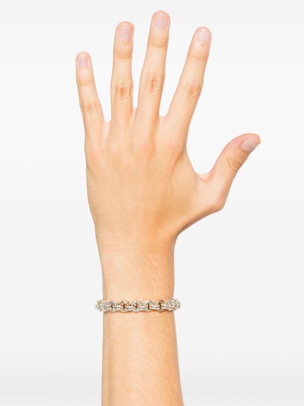 OUIE 14K Yellow Gold And Sterling Silver Keyring Bracelet | Browns Bracelets