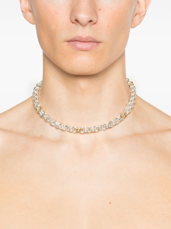 OUIE 14K Yellow Gold And Sterling Silver Keyring Necklace | Browns Necklaces