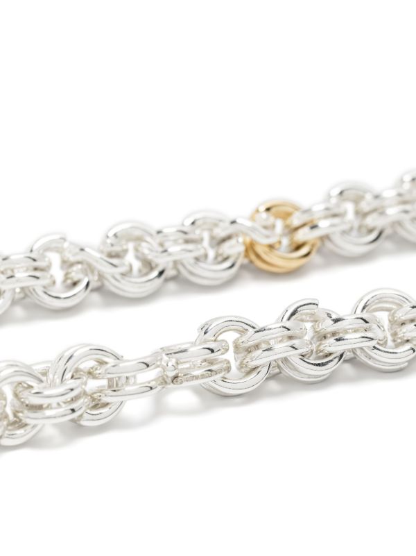 OUIE 14K Yellow Gold And Sterling Silver Keyring Necklace | Browns Necklaces