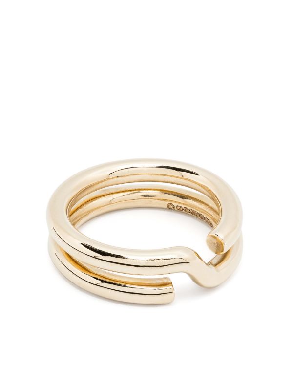 OUIE 14K yellow Gold Keyring Ring | Browns Rings