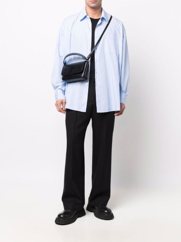 OUR LEGACY Black Borrowed Chino Wool Trousers | Browns Wide Leg Pants