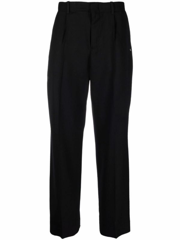 OUR LEGACY Black Borrowed Chino Wool Trousers | Browns Wide Leg Pants