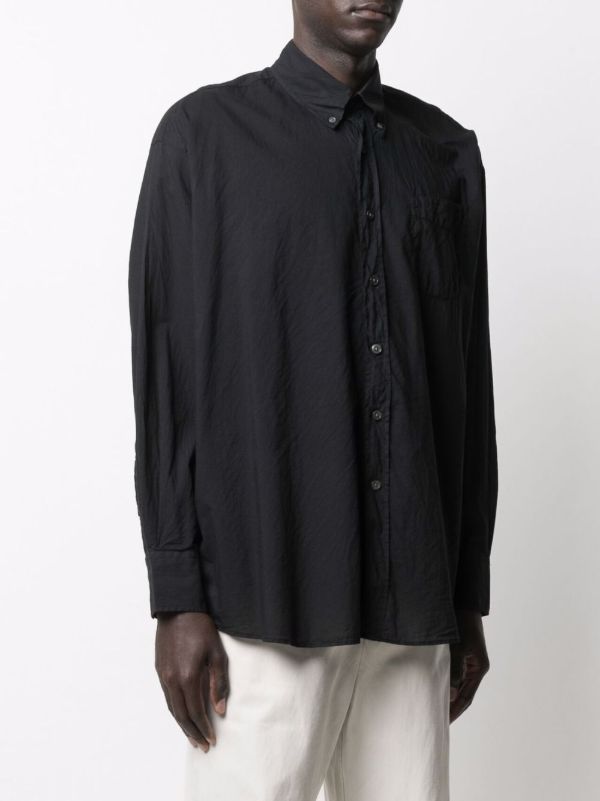 OUR LEGACY Black Borrowed Cotton Shirt | Browns Shirts