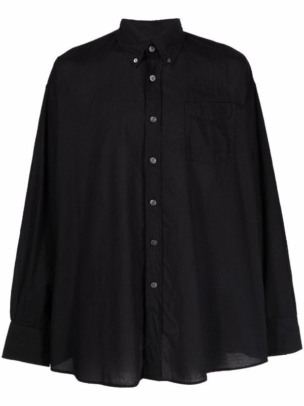 OUR LEGACY black Borrowed cotton shirt | Browns Shirts