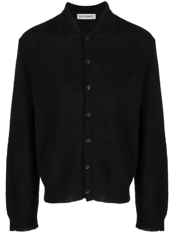 OUR LEGACY Black Button-Up Cardigan | Browns Cardigans