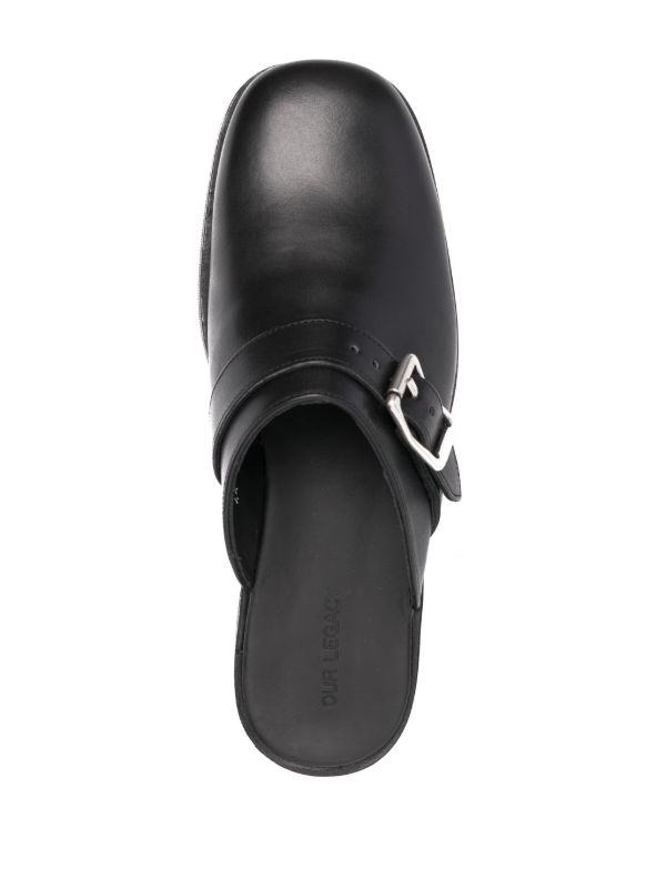 OUR LEGACY Black Camion Leather Mules | Browns Sandals