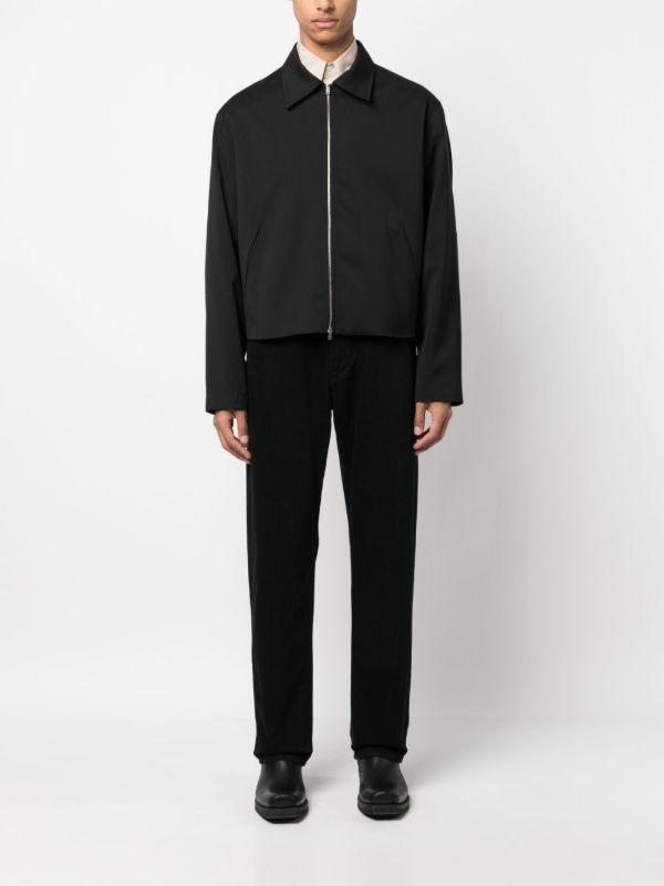 OUR LEGACY Black Zip-Up Virgin Wool Jacket | Browns Shirt Jackets