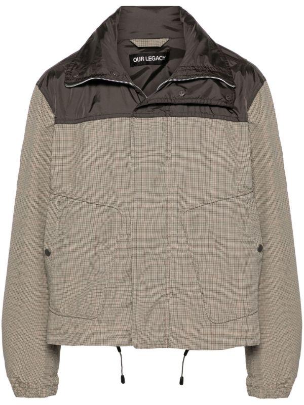 OUR LEGACY Brown Shigatsu Plaid-Check Hooded Jacket | Browns Hooded Jackets