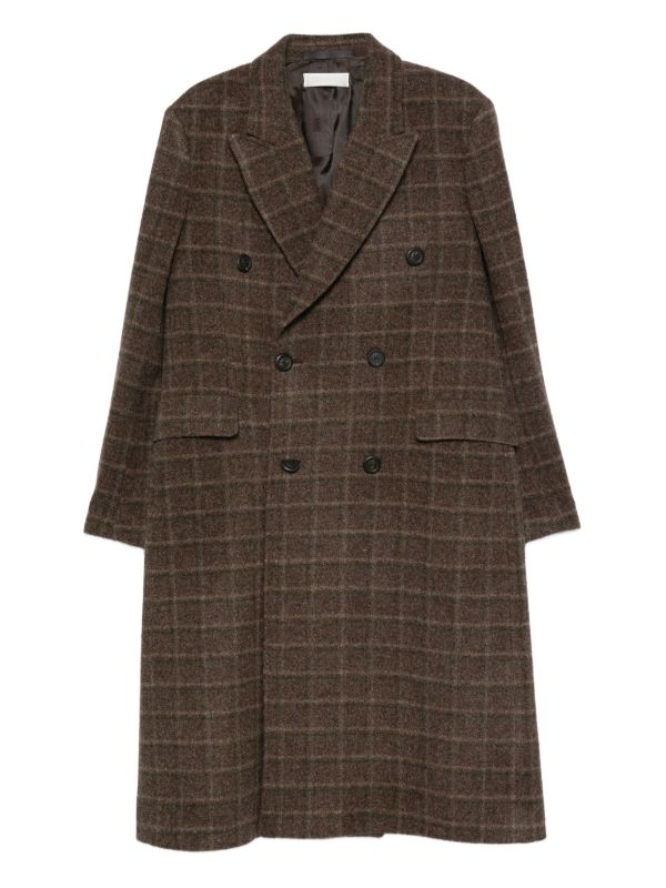 OUR LEGACY checked double-breasted coat | Browns Double Breasted Coats
