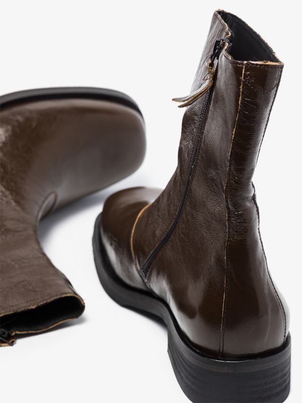 OUR LEGACY Green Camion Leather Boots | Browns Boots