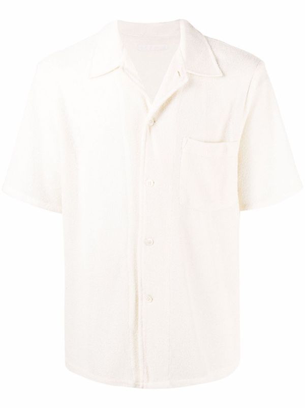OUR LEGACY White Short-Sleeve Textured Shirt | Browns Shirts