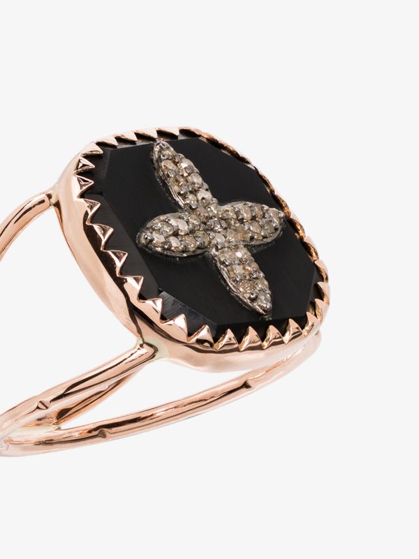 Pascale Monvoisin 9K Rose Gold Bowie No. 2 Diamond Ring | Browns Fine Rings