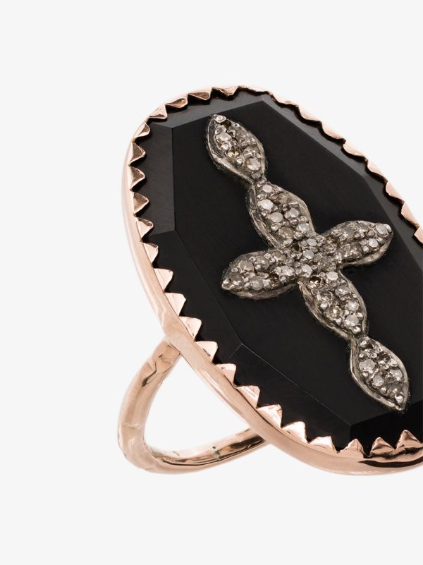 Pascale Monvoisin 9K Rose Gold Bowie No. 3 Diamond Ring | Browns Fine Rings