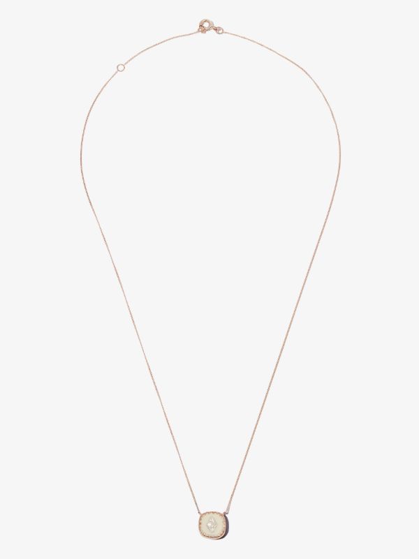 Pascale Monvoisin 9K Rose Gold Pierrot No.2 Diamond Necklace | Browns Fine Necklaces