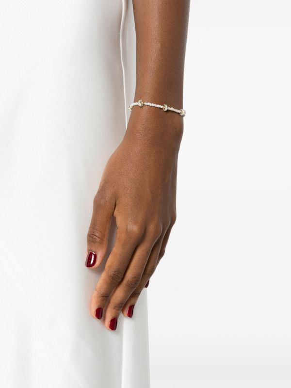 Pascale Monvoisin 9K Yellow Gold Chelsea N°2 Pearl And Diamond Bracelet | Browns Fine Bracelets