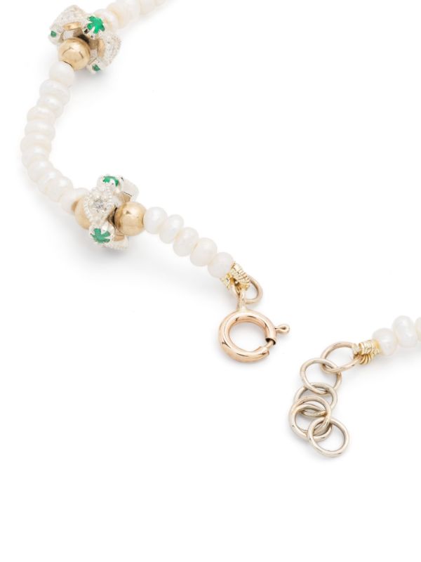 Pascale Monvoisin 9K Yellow Gold Chelsea N°2 Pearl And Diamond Bracelet | Browns Fine Bracelets