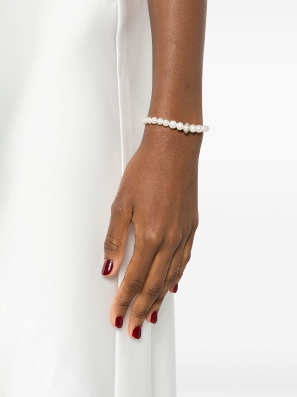 Pascale Monvoisin 9K Yellow Gold Chelsea N°2 Pearl And Diamond Bracelet | Browns Fine Bracelets