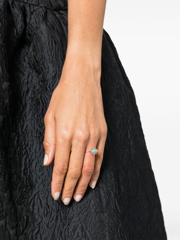 Pascale Monvoisin 9K Yellow Gold Orso Labradorite Ring | Browns Fine Rings