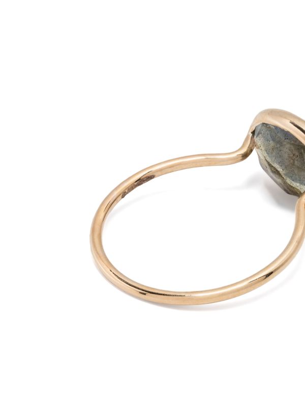 Pascale Monvoisin 9K Yellow Gold Orso Labradorite Ring | Browns Fine Rings