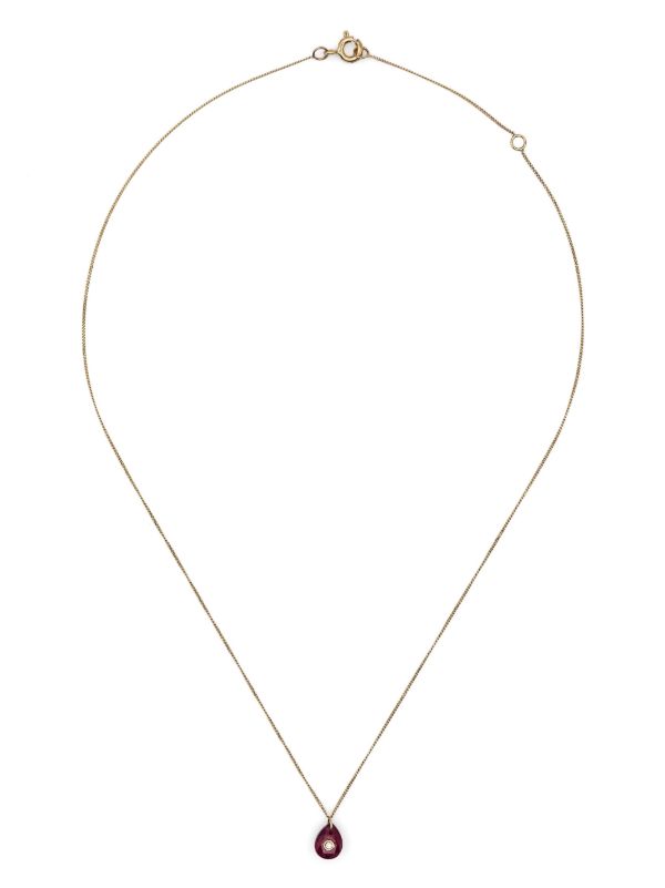 Pascale Monvoisin 9K Yellow Gold Orso Ruby And Diamond Necklace | Browns Fine Earrings