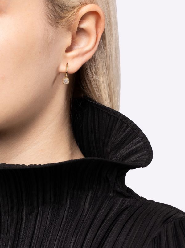 Pascale Monvoisin 9K Yellow Gold Pierrot Diamond Hoop Earring | Browns Fine Earrings