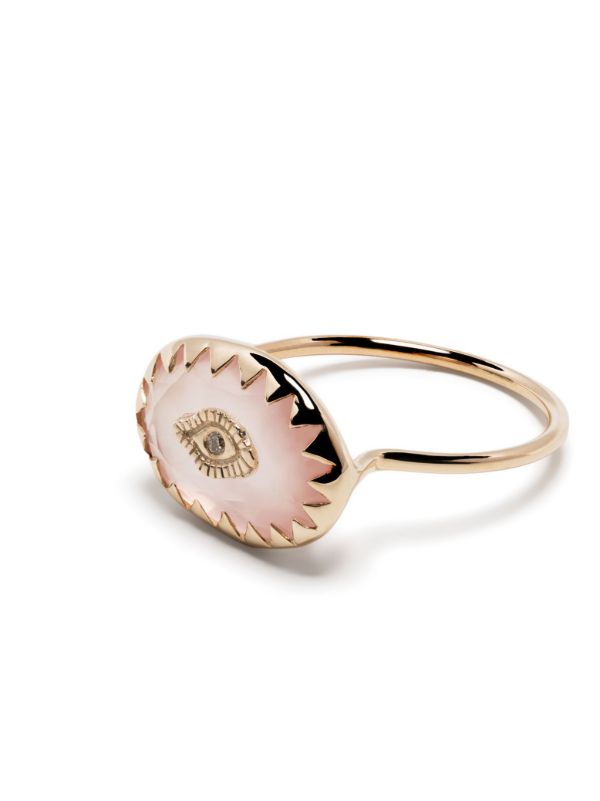 Pascale Monvoisin 9K Yellow Gold Souad Quartz And Diamond Ring | Browns Fine Rings