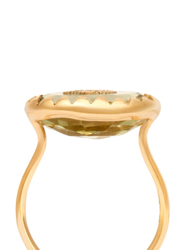 Pascale Monvoisin 9K Yellow Gold Squad Amethyst Diamond Ring | Browns Fine Rings