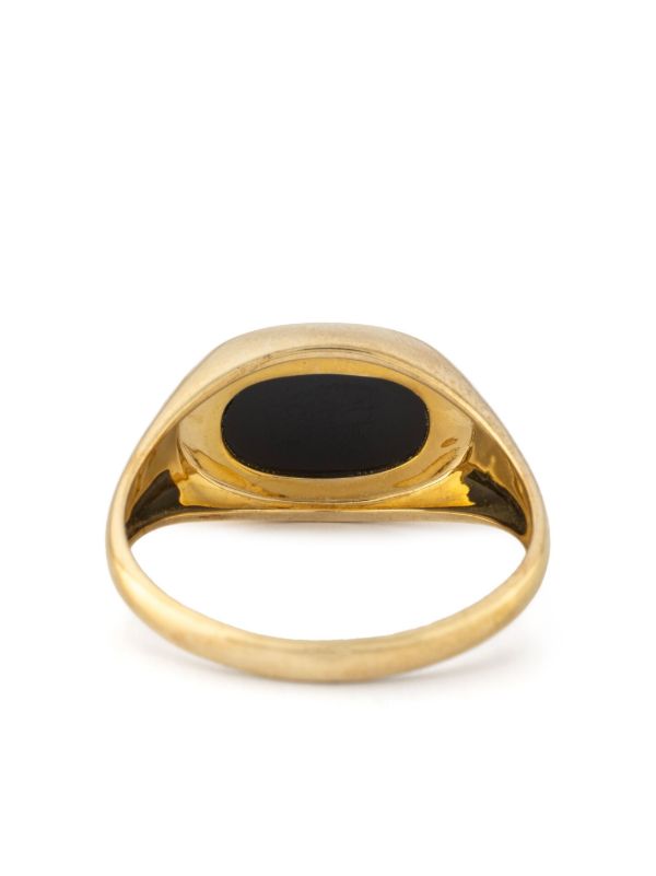 Pascale Monvoisin Gold Onyx And Diamond Ring | Browns Rings