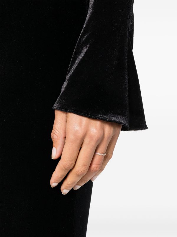 Pascale Monvoisin Gold Plated Sterling Silver Ava No. 1 Sapphire And Diamond Ring | Browns Fine Rings